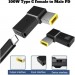 STLab Перехідник PD 100W USB-C F to DC Male Jack square mouth Lenovo Thinkpad ST-Lab (PD100W-Lenovo)