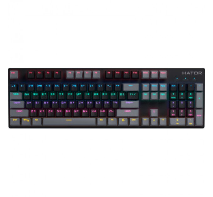Hator Клавіатура Hator Starfall Rainbow Origin Blue USB Black/Grey (HTK-609-BBG)