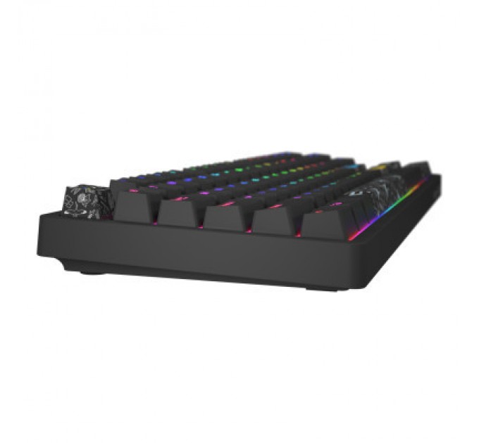 Hator Клавіатура Hator Rockfall 2 Mecha TKL Authentic Edition Aurum Milky Way Silent USB Black (HTK-530)