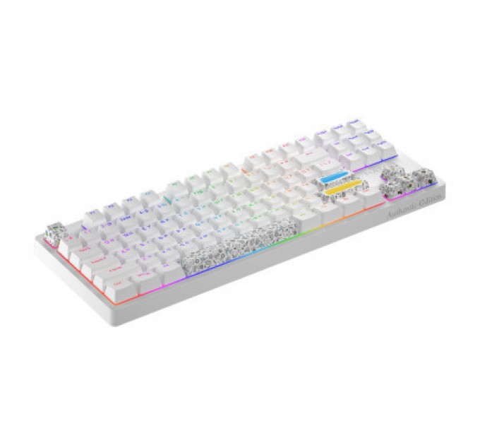 Hator Клавіатура Hator Rockfall 2 Mecha TKL Authentic Edition Aurum Milky Way Silent USB White (HTK-531)