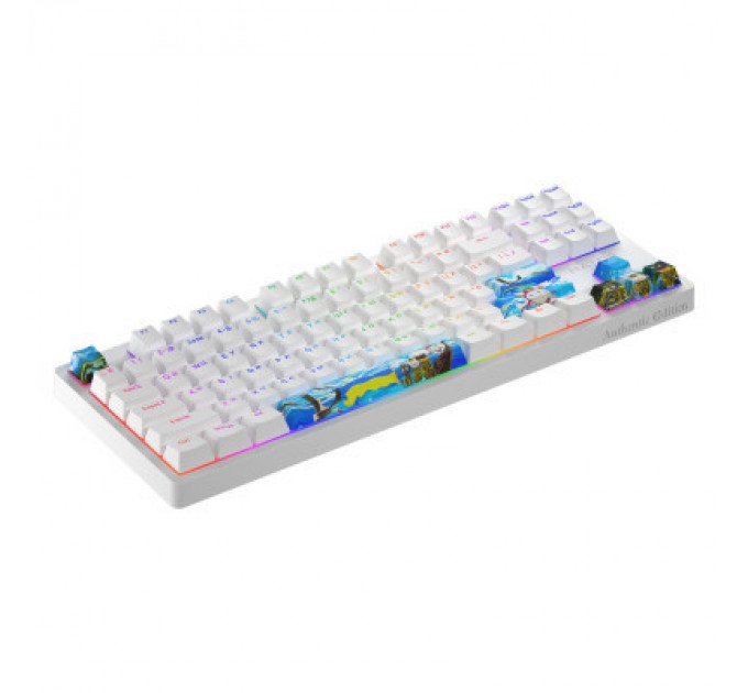 Hator Клавіатура Hator Rockfall 2 Mecha TKL Authentic Edition Aurum Milky Way Silent USB Fighting Cats (HTK-532)