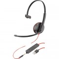 Poly Навушники Poly BlackWire C3215 USB-C/A + 3.5mm HS Mono (8X227AA)