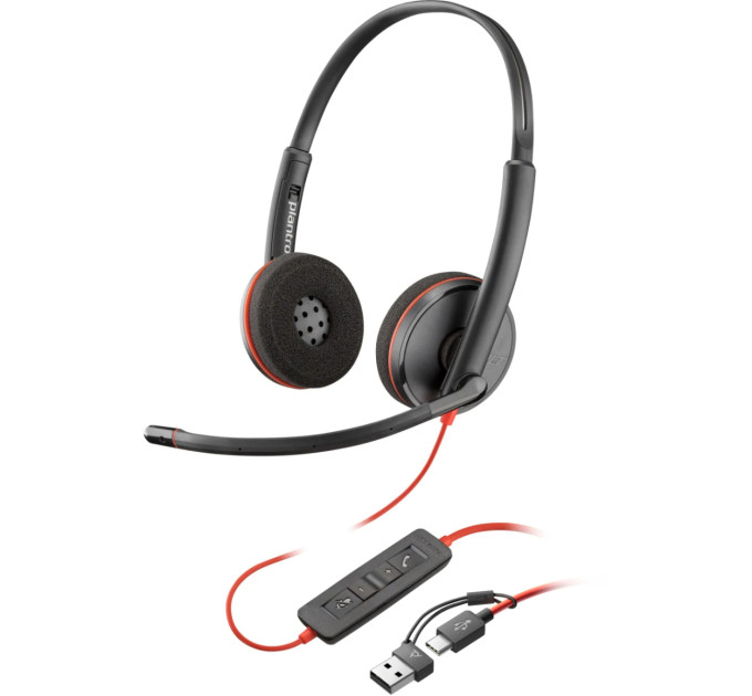 Poly Навушники Poly Blackwire 3220 USB-A/C (8X228AA)
