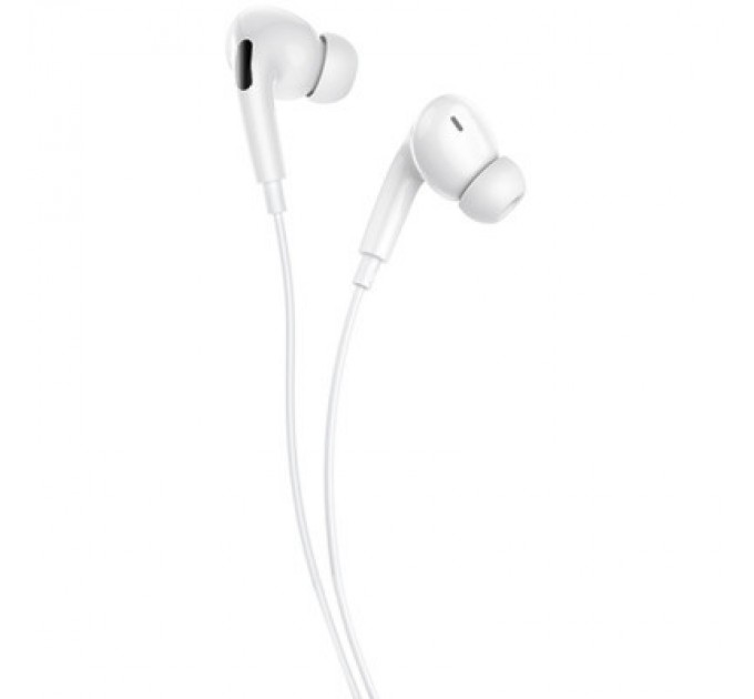 Denmen Навушники Denmen HF DR06 3.5mm 1.2 м White (DE-DR06-WH)