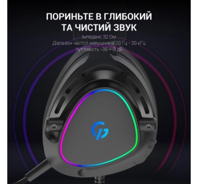 GamePro Навушники GamePro HS783 RGB Black (HS783)