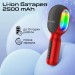 Promate Мікрофон Promate VocalMic Bluetooth 2 x AUX LED Red (vocalmic.red)