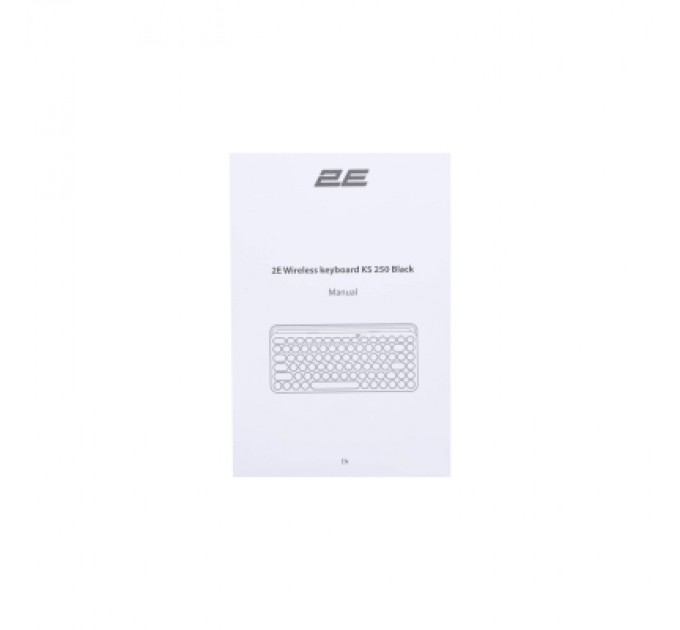 2E Клавіатура 2E KS250 Wireless USB/Bluetooth UA Black (2E-KS250WBK_UA)