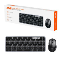 Комплект 2E MK430 Wireless/Bluetooth UA Black/Grey (2E-MK430WBGR_UA)