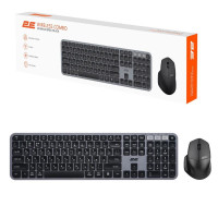 Комплект 2E MK440 Wireless/Bluetooth UA Black/Grey (2E-MK440WBGR_UA)