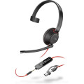 Poly Навушники Poly Blackwire 5210 USB-A/USB-C 3.5 мм Black (8X230AA)