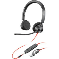 Навушники Poly Poly Blackwire 3325-M USB-A/USB-C Black (8X222AA)