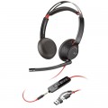Poly Навушники Poly Blackwire 5220 USB-A/USB-C 3.5 мм Black (8X231AA)