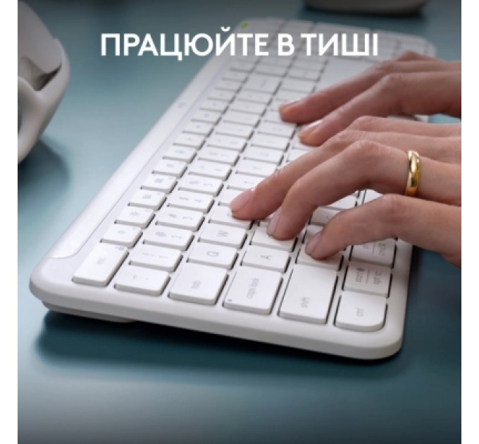 Клавіатура Logitech K950 Bluetooth/Wireless UA Off-White (920-012466)