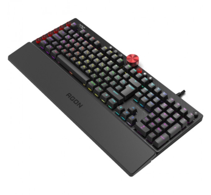 AOC Клавіатура AOC AGK700 RGB Cherry MX Red USB Black (AGK700DR2R)