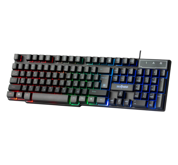 Defender Клавіатура Defender Mayhem Mayhem GK-360DL USB UA Black (45362)
