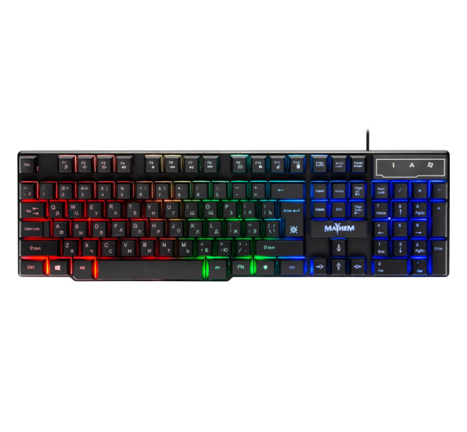 Defender Клавіатура Defender Mayhem Mayhem GK-360DL USB UA Black (45362)