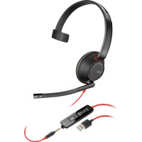 Навушники Poly BlackWire 5210 USB-A HS Mono Black (80R98AA)