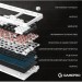 GamePro Клавіатура GamePro MK170W Hot-Swap Red Swich RGB USB UA White (MK170W)