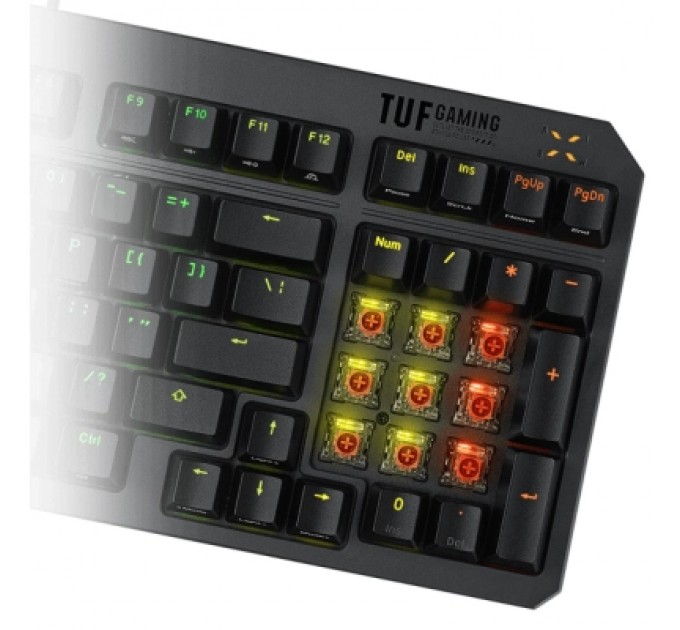ASUS Клавіатура ASUS TUF Gaming K3 Gen II Opti-Mech RGB Red Switches USB UA Black (90MP0390-BKMA00)