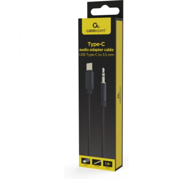 Cablexpert Перехідник USB-C to stereo audio 3.5mm (CDLA) 1.5m Cablexpert (CCA-CM3.5M-1.5M)