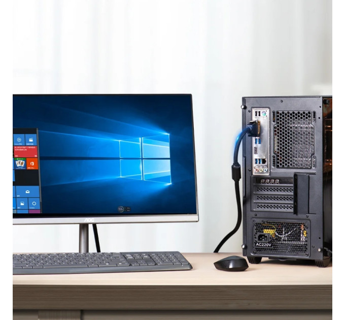 Vention Кабель мультимедійний DVI to DVI 24+1pin 8.0m 2K 60Hz ferrite Vention (EAEBK)