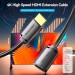 Vention Кабель мультимедійний HDMI M to HDMI F 2.0m V2.0 4K 60Hz PVC Vention (AHCBH)