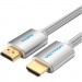 Vention Кабель мультимедійний HDMI to HDMI 3.0m V2.0 4K 60Hz Silver Metal Type Vention (AABII)