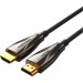 Vention Кабель мультимедійний HDMI to HDMI 30.0m V2.0 Optical 4K 60Hz 18Gbps Dolby 7.1 PVC Black Zinc Alloy Vention (ALABT)