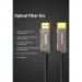 Vention Кабель мультимедійний HDMI to HDMI 60.0m V2.1 Optical 8K 60Hz 48Gbps Dolby 7.1 TPE Black Metal Type Vention (AAZBAE)