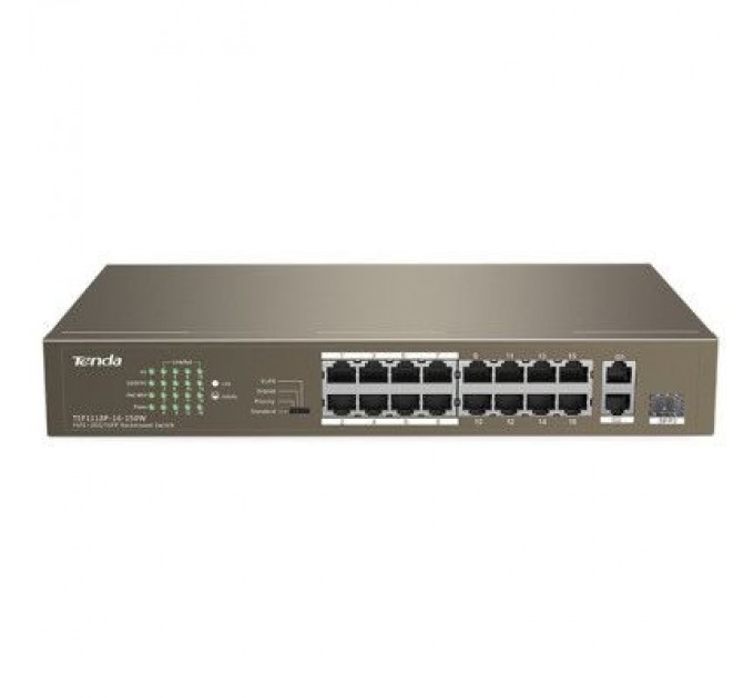 Tenda Комутатор мережевий Tenda TEF1118P-16-150W