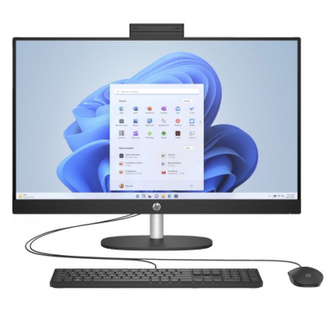 HP Комп'ютер HP 27-cr0028ua AiO / Ryzen7 7730U, 16, 512, WiFi, кл+м (A45DXEA)