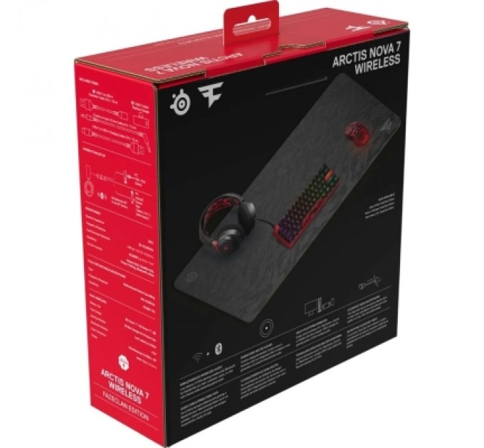 SteelSeries Навушники SteelSeries Arctis Nova 7 Wireless Faze Clan Black (61556)