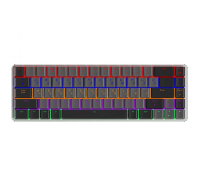 GamePro Клавіатура GamePro MK122R Red Swich Low Profile Wireless Dark Gray (MK122R)