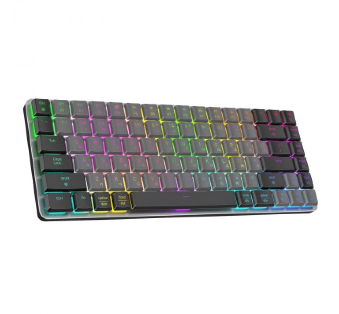 GamePro Клавіатура GamePro MK230R Red Swich Low Profile RGB Wireless/Bluetooth/USB Dark Gray (MK230R)