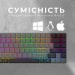 GamePro Клавіатура GamePro MK230R Red Swich Low Profile RGB Wireless/Bluetooth/USB Dark Gray (MK230R)