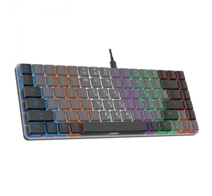 GamePro Клавіатура GamePro MK140R Red Swich Low Profile USB Dark Gray (MK140R)