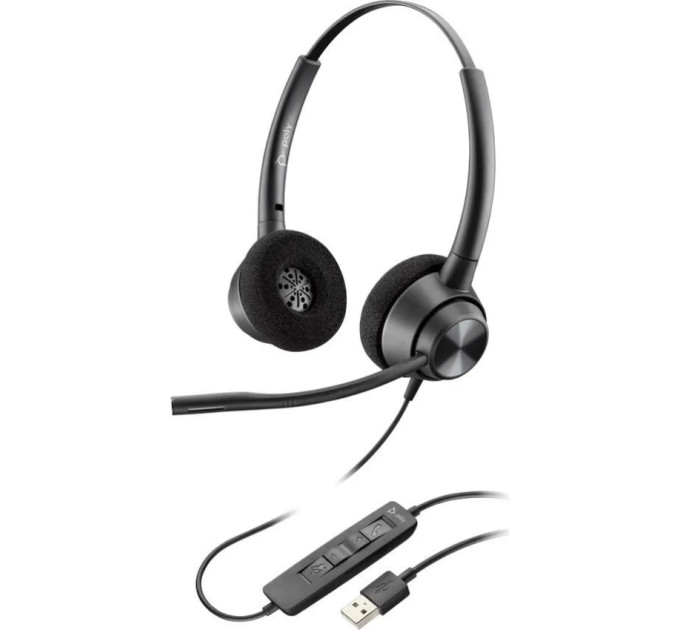 Poly Навушники Poly EncorePro 320 Stereo USB-A Black (767G0AA)