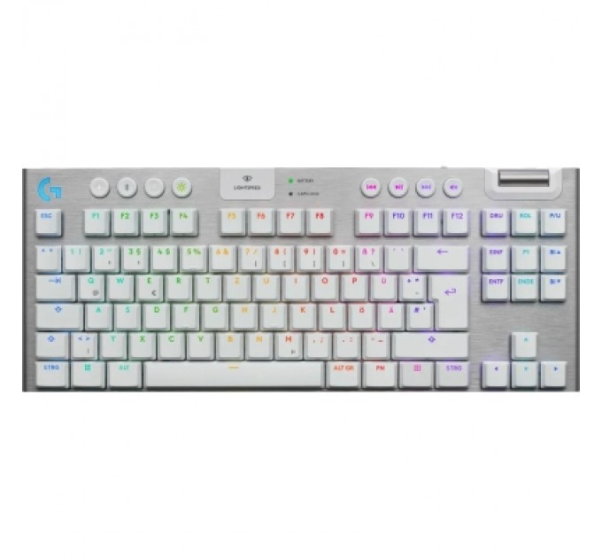 Logitech Клавіатура Logitech G915 TKL X Lightspeed Switch-Tactile Wireless/Bluetooth/USB UA White (920-012737)