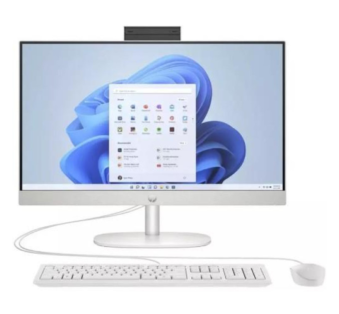 HP Комп'ютер HP 24-cr1002ua AiO / Ultra7-155U, 16, 512, WiFi, Cam, K&M (AE0P5EA)