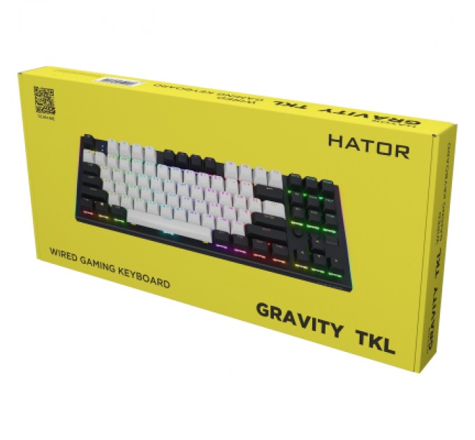 Hator Клавіатура Hator Gravity TKL Orange USB Black (HTK560UA)