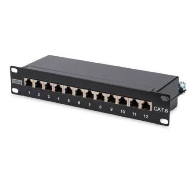 Digitus Патч-панель Digitus 10" 1U 12 портов cat.6 STP в сборе (DN-91612S)
