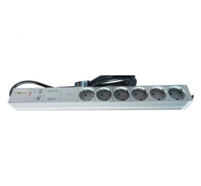 Conteg Силовий блок Conteg 19" 1U 6xSchuko, фільтр ВЧ, з кабелем 3м (DP-RP-06-SCHUPH)