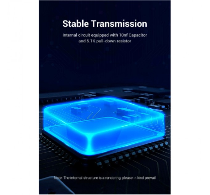 Перехідник USB 2.0 Type-C to USB AF (OTG) Vention (CDTB0)