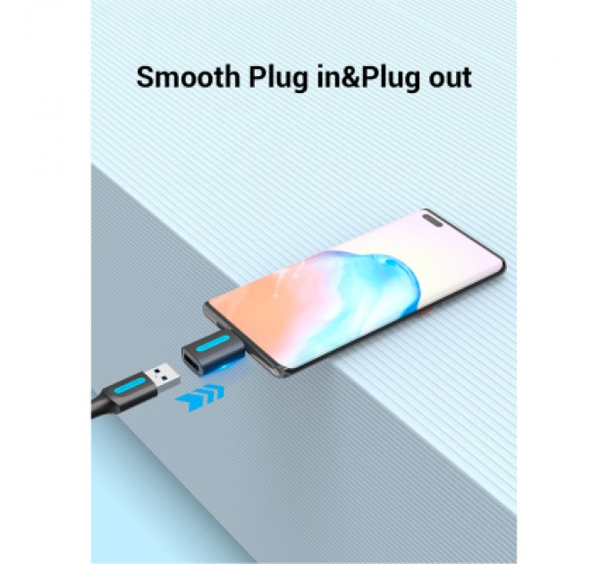 Перехідник USB 2.0 Type-C to USB AF (OTG) Vention (CDTB0)