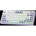 Aula Клавіатура Aula F75 Gasket Greywood V3 switch Hot-Swap PBT Wireless/Bluetooth/USB White (6948391208640)