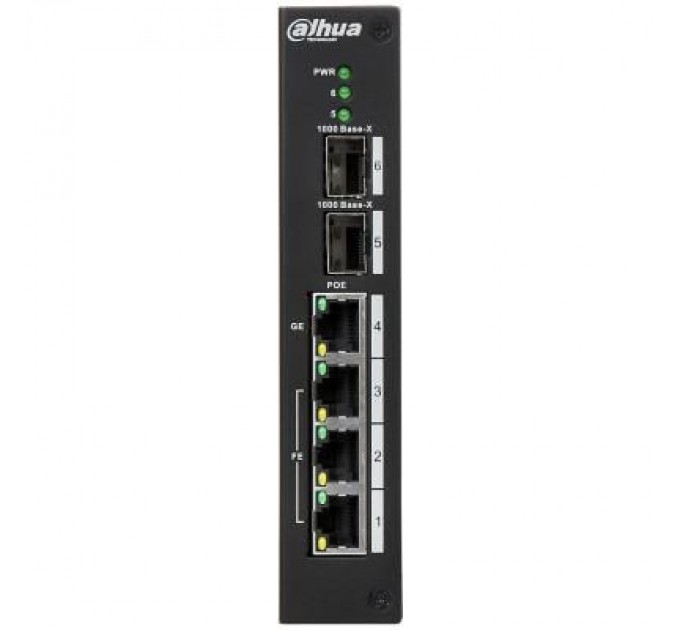Dahua Комутатор мережевий Dahua DH-PFS4206-4P-120