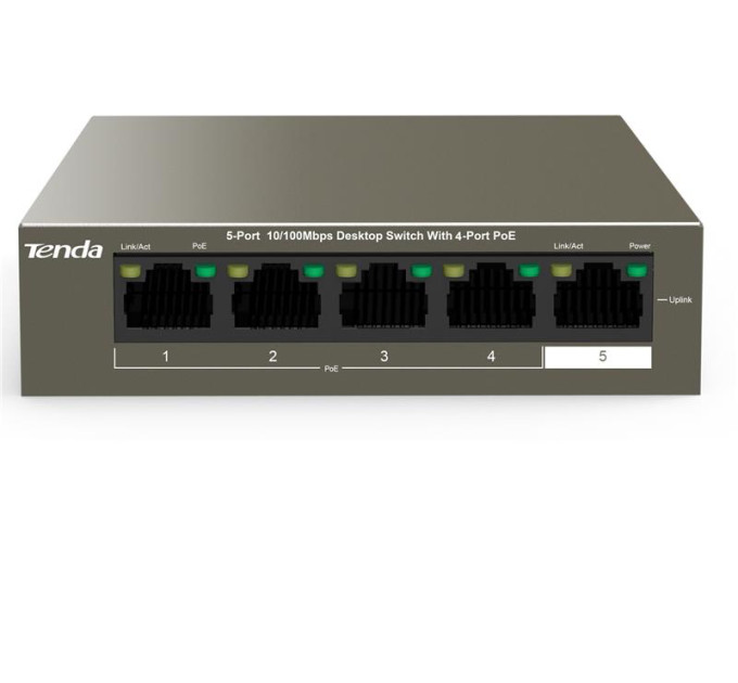 Tenda Комутатор мережевий Tenda TEF1105P-4-63W