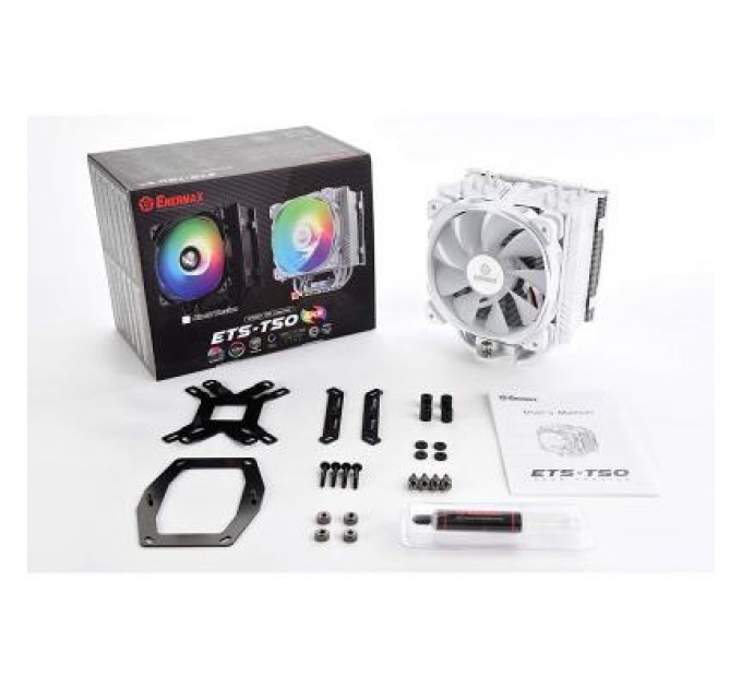 Enermax Кулер до процесора Enermax ETS-T50 AXE ARGB White (ETS-T50A-W-ARGB)