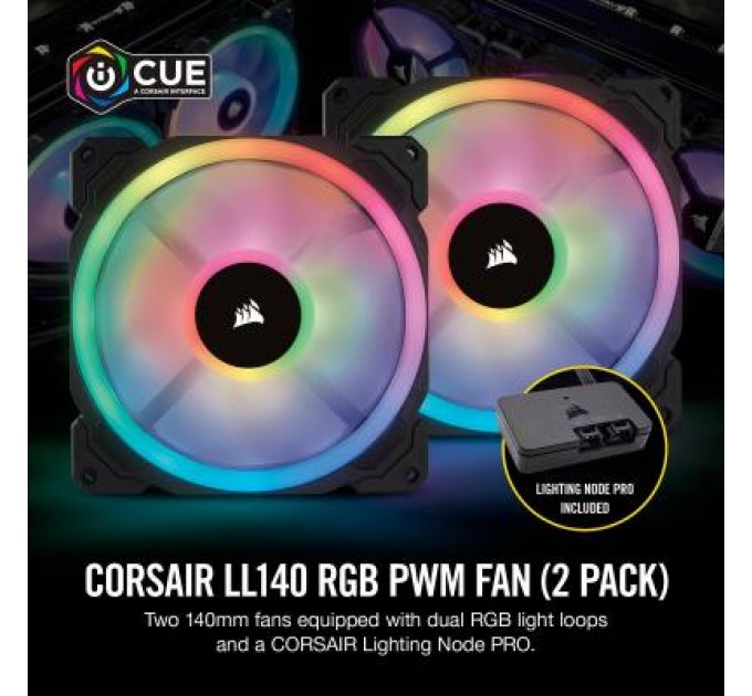 Corsair Кулер до корпусу Corsair LL140 RGB Twin Pack (CO-9050074-WW)