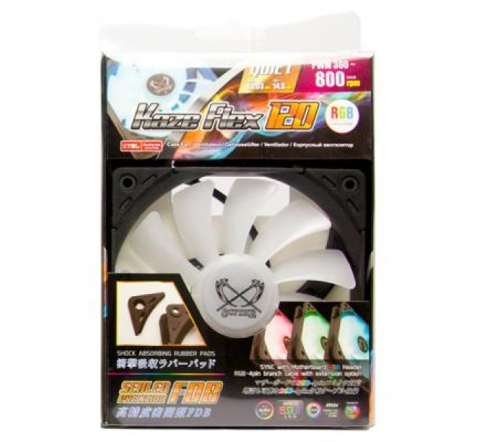 Scythe Кулер до корпусу Scythe Kaze Flex 120 mm RGB PWM (SU1225FD12LR-RDP)